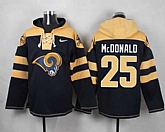 St. Louis Rams #25 T.J. McDonald Navy Blue Player Stitched Pullover NFL Hoodie,baseball caps,new era cap wholesale,wholesale hats