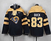 St. Louis Rams #83 Brian Quick Navy Blue Player Stitched Pullover NFL Hoodie,baseball caps,new era cap wholesale,wholesale hats