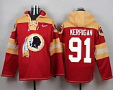 Washington Redskins #91 Ryan Kerrigan Burgundy Red Player Stitched Pullover NFL Hoodie,baseball caps,new era cap wholesale,wholesale hats