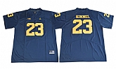 Michigan Wolverines #23 Tyree Kinnel Navy College Football Jersey,baseball caps,new era cap wholesale,wholesale hats
