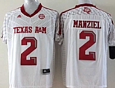 Texas A&M Aggies #2 Johnny Manziel White College Football Jersey,baseball caps,new era cap wholesale,wholesale hats