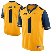 West Virginia Mountaineers #1 Tavon Austin Gold College Football Jersey DingZhi,baseball caps,new era cap wholesale,wholesale hats
