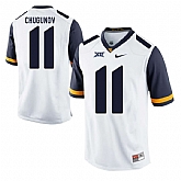 West Virginia Mountaineers #11 Chris Chugunov White College Football Jersey DingZhi,baseball caps,new era cap wholesale,wholesale hats