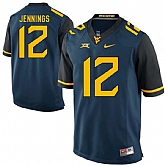 West Virginia Mountaineers #12 Gary Jennings Navy College Football Jersey DingZhi,baseball caps,new era cap wholesale,wholesale hats