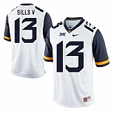 West Virginia Mountaineers #13 David Sills V White College Football Jersey DingZhi,baseball caps,new era cap wholesale,wholesale hats