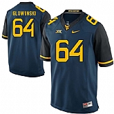 West Virginia Mountaineers #64 Mark Glowinski Navy College Football Jersey DingZhi,baseball caps,new era cap wholesale,wholesale hats