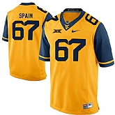 West Virginia Mountaineers #67 Quinton Spain Gold College Football Jersey DingZhi,baseball caps,new era cap wholesale,wholesale hats