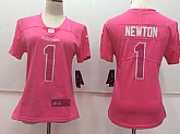 Women Nike Carolina Panthers #1 Cam Newton Pink Vapor Untouchable Player Limited Jerseys,baseball caps,new era cap wholesale,wholesale hats
