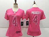 Women Nike Dallas Cowboys #4 Dak Prescott Pink Vapor Untouchable Player Limited Jerseys,baseball caps,new era cap wholesale,wholesale hats