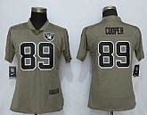 Women Nike Oakland Raiders #89 Amari Cooper Olive Salute To Service Limited Jerseys,baseball caps,new era cap wholesale,wholesale hats