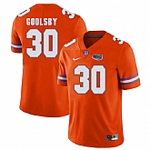 Florida Gators #30 DeAndre Goolsby Orange College Football Jersey,baseball caps,new era cap wholesale,wholesale hats