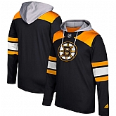 Men's Boston Bruins Adidas Black Silver Jersey Pullover Hoodie,baseball caps,new era cap wholesale,wholesale hats
