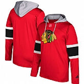 Men's Chicago Blackhawks Adidas Red Silver Jersey Pullover Hoodie,baseball caps,new era cap wholesale,wholesale hats