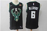 Nike Milwaukee Bucks #6 Eric Bledsow Black Swingman Stitched NBA Jersey,baseball caps,new era cap wholesale,wholesale hats