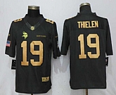 Nike Minnesota Vikings #19 Adam Thielen Anthracite Gold Salute To Service Limited Jersey,baseball caps,new era cap wholesale,wholesale hats
