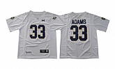 Notre Dame Fighting Irish #33 Josh Adams White College Football Jersey,baseball caps,new era cap wholesale,wholesale hats