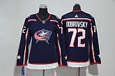 Women Blue Jackets #72 Sergei Bobrovsky Navy Adidas Stitched Jersey,baseball caps,new era cap wholesale,wholesale hats