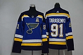 Women St. Louis Blues #91 Vladimir Tarasenko Blue Adidas Stitched Jersey,baseball caps,new era cap wholesale,wholesale hats