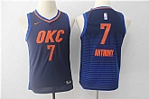 Youth Nike Oklahoma City Thunder #7 Carmelo Anthony Navy Swingman Stitched NBA Jersey,baseball caps,new era cap wholesale,wholesale hats