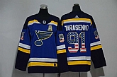 Youth St. Louis Blues #91 Vladimir Tarasenko Blue USA Flag Adidas Stitched Jersey,baseball caps,new era cap wholesale,wholesale hats