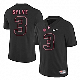 Alabama Crimson Tide #3 Bradley Sylve Black College Football Jersey DingZhi,baseball caps,new era cap wholesale,wholesale hats