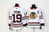 Chicago Blackhawks #19 Jonathan Toews White Adidas Stitched Jersey,baseball caps,new era cap wholesale,wholesale hats