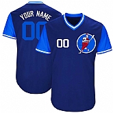 Chicago Cubs Blue Men's Customized M&N New Design Jersey,baseball caps,new era cap wholesale,wholesale hats