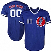 Chicago Cubs Blue Men's Customized New Design Jersey,baseball caps,new era cap wholesale,wholesale hats