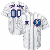 Chicago Cubs White Men's Customized New Design Jersey,baseball caps,new era cap wholesale,wholesale hats