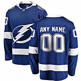 Customized Men's Tampa Bay Lightning Any Name & Number Blue Fanatics Branded Home Breakaway Jersey,baseball caps,new era cap wholesale,wholesale hats
