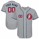Houston Astros White Men's Customized Red Logo Flexbase New Design Jersey,baseball caps,new era cap wholesale,wholesale hats
