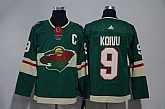 Minnesota Wild #9 Mikko Koivu Green Adidas Stitched Jersey,baseball caps,new era cap wholesale,wholesale hats