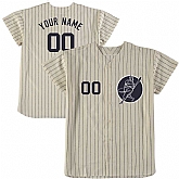 New York Yankees Cream Men's Customized New Design Jersey,baseball caps,new era cap wholesale,wholesale hats