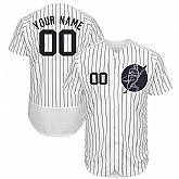 New York Yankees White Men's Customized Flexbase New Design Jersey,baseball caps,new era cap wholesale,wholesale hats