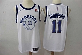 Nike Golden State Warriors #11 Klay Thompson White Throwback Swingman Stitched NBA Jersey,baseball caps,new era cap wholesale,wholesale hats