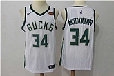 Nike Milwaukee Bucks #34 Giannis Antetokounmpo White Swingman Stitched NBA Jersey,baseball caps,new era cap wholesale,wholesale hats