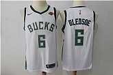 Nike Milwaukee Bucks #6 Eric Bledsoe White Swingman Stitched NBA Jersey,baseball caps,new era cap wholesale,wholesale hats