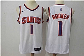 Nike Phoenix Suns #1 Devin Booker White Swingman Stitched NBA Jersey,baseball caps,new era cap wholesale,wholesale hats