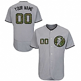 Washington Nationals Gray Men's Customized Camo Logo Flexbase New Design Jersey,baseball caps,new era cap wholesale,wholesale hats
