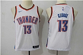 Youth Nike Oklahoma City Thunder #13 Paul George White Swingman Stitched NBA Jersey,baseball caps,new era cap wholesale,wholesale hats