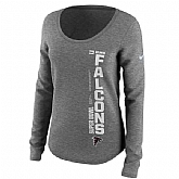 Atlanta Falcons 2017 Super Bowl Li Grey Women's Long Sleeve T-Shirt,baseball caps,new era cap wholesale,wholesale hats