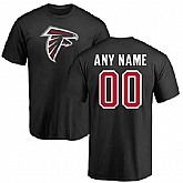 Customized Atlanta Falcons Black Design Your Own Navy Blue Men's Short Sleeve Fitted T-Shirt,baseball caps,new era cap wholesale,wholesale hats