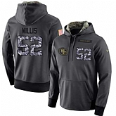 Nike San Francisco 49ers #52 Patrick Willis Men's Anthracite Salute to Service Player Performance Hoodie,baseball caps,new era cap wholesale,wholesale hats