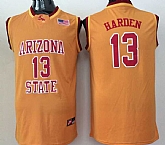 Arizona Stata Sun Devils #13 James Harden Yellow College Stitched Jersey,baseball caps,new era cap wholesale,wholesale hats