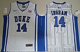 Duke Blue Devils #14 Brandon Ingram White College Basketball Stitched Jersey,baseball caps,new era cap wholesale,wholesale hats