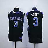 One Tree Hill #3 Lucas Scott Black Double Stitched Stitched Jersey,baseball caps,new era cap wholesale,wholesale hats
