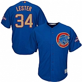 Chicago Cubs #34 Jon Lester Blue World Series Champions Gold Program New Cool Base Stitched Jersey JiaSu,baseball caps,new era cap wholesale,wholesale hats