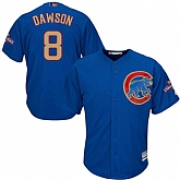 Chicago Cubs #8 Andre Dawson Blue World Series Champions Gold Program New Cool Base Stitched Jersey JiaSu,baseball caps,new era cap wholesale,wholesale hats