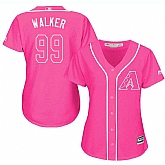 Glued Women's Arizona Diamondbacks #99 Taijuan Walker Pink New Cool Base Jersey WEM,baseball caps,new era cap wholesale,wholesale hats