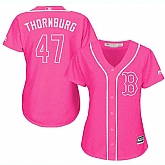 Glued Women's Boston Red Sox #47 Tyler Thornburg Pink New Cool Base Jersey WEM,baseball caps,new era cap wholesale,wholesale hats